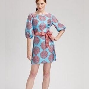 LILLY PULITZER 100% Silk Sandpounder Riff Raff Shift Dress